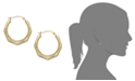 Macy's Hexagon Hoop Earrings in 10k Gold